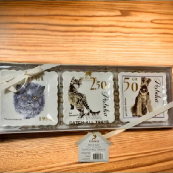 Stamp trats NWT Doghaus Dog Stamp Trays | Gift Set - Catch All Trays | Set of 3 - Picture 1 of 6